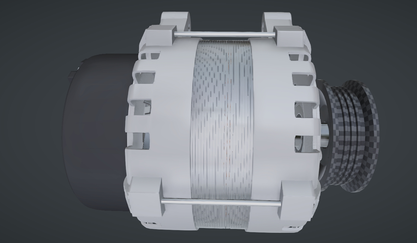 汽车发电机原理分解